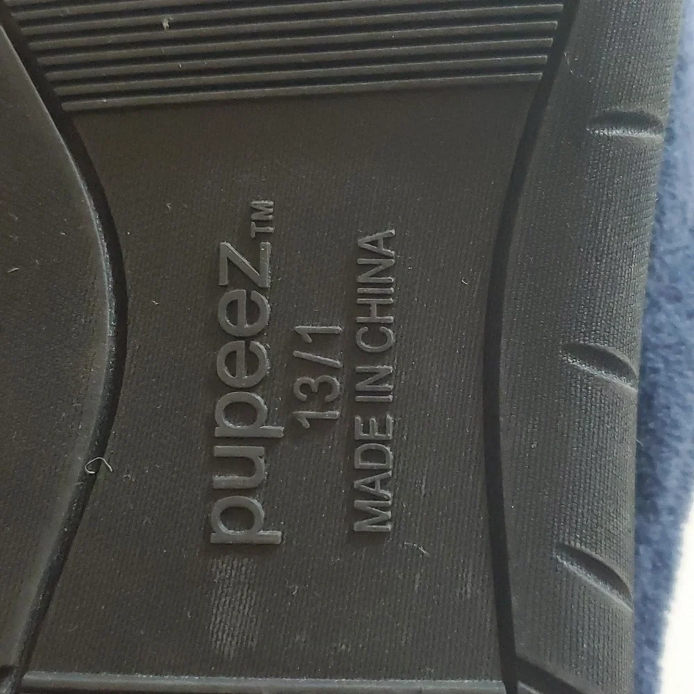 Popeez blue slip on slippers